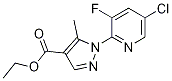 Ethyl 1-(5-chloro-3-fluoropyridin-2-yl)-5-methylpyrazole-4-carboxylate Structure,1150164-40-1Structure