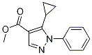 Methyl 5-cyclopropyl-1-phenylpyrazole-4-carboxylate Structure,1150164-48-9Structure