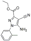 Ethyl 5-amino-4-cyano-1-o-tolylpyrazole-3-carboxylate Structure,1150164-68-3Structure