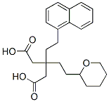 3-(2-Naphthalen-1-yl-ethyl)-3-[2-(tetrahydro-pyran-2-yl)-ethyl]-pentanedioic acid Structure,115025-90-6Structure