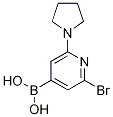 2-Bromo-6-(pyrrolidin-1-yl)pyridine-4-boronic acid, pinacol ester Structure,1150271-64-9Structure