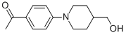 1-[4-[4-(Hydroxymethyl)-1-piperidinyl]phenyl]ethanone Structure,1152501-50-2Structure