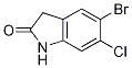 5-Bromo-6-chloro-1,3-dihydro-2h-indol-2-one Structure,1153885-37-0Structure