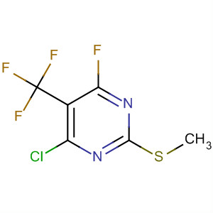 4-Chloro-6-fluoro-2-(methylthio)-5-(trifluoromethyl)pyrimidine Structure,115441-09-3Structure