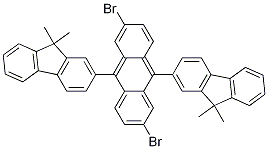 2,6-Dibromo-9,10-bis(9,9-dimethyl-9h-fluoren-2-yl)anthracene Structure,1154751-57-1Structure