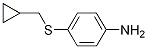 4-((Cyclopropylmethyl)sulfanyl)aniline Structure,1156171-80-0Structure