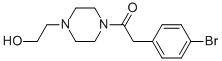 Ethanone, 2-(4-bromophenyl)-1-[4-(2-hydroxyethyl)-1-piperazinyl]- Structure,1157070-02-4Structure