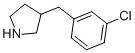 3-[(3-Chlorophenyl)methyl]pyrrolidine Structure,1158764-50-1Structure