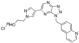 2-(4-(1-(喹啉-6-甲基)-1H-[1,2,3]噻唑并[4,5-b]吡嗪-6-基)-1H-吡唑-1-基)乙醇鹽酸鹽結(jié)構(gòu)式_1159490-81-9結(jié)構(gòu)式