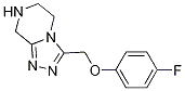 3-(4-氟-苯氧基甲基)-5,6,7,8-四氫-[1,2,4]噻唑并[4,3-a]吡嗪結(jié)構(gòu)式_1159553-60-2結(jié)構(gòu)式