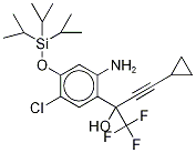 2-氨基-5-氯-α-(環(huán)丙基乙炔)-4-異丙基甲硅烷基氧基-α-(三氟甲基)苯甲醇結(jié)構(gòu)式_1159977-02-2結(jié)構(gòu)式