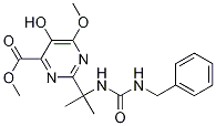 5-Hydroxy-2-[1-methyl-1-[[benzylcarbamoyl]amino]ethyl]-6-methoxypyrimidine-4-carboxylic acid methyl ester Structure,1159977-42-0Structure