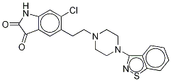 5-(2-(4-(Benzo[d]isothiazol-3-yl)piperazin-1-yl)ethyl)-6-chloroindoline-2,3-dione Structure,1159977-56-6Structure