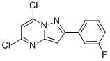 5,7-Dichloro-2-(3-fluorophenyl)-pyrazolo[1,5-a]pyrimidine Structure,1159982-01-0Structure