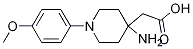 2-(4-Amino-1-(4-methoxyphenyl)piperidin-4-yl)acetic acid Structure,1159983-49-9Structure