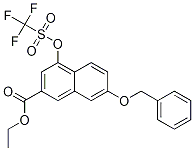 7-(Phenylmethoxy)-4-[[(trifluoromethyl)sulfonyl]oxy]-2-naphthalenecarboxylic acid ethyl ester Structure,1160271-23-7Structure