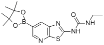 1-乙基-3-[6-(4,4,5,5-四甲基-1,3,2-二噁硼烷-2-基)噻唑并[5,4-b]吡啶-2-基]脲結(jié)構(gòu)式_1160791-16-1結(jié)構(gòu)式