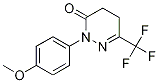 2-(4-Methoxyphenyl)-6-(trifluoromethyl)-4,5-dihydropyridazin-3(2h)-one Structure,1161004-77-8Structure