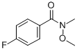 4-Fluoro-n-methoxy-n-methylbenzamide Structure,116332-54-8Structure