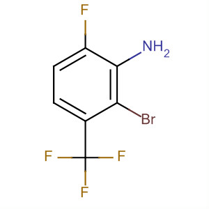 2-Bromo-6-fluoro-3-(trifluoromethyl)benzenamine Structure,116369-22-3Structure