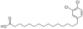 15-(3,4-Dichlorophenyl)pentadecanoic acid Structure,116409-73-5Structure