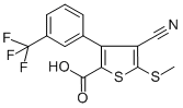 4-Cyano-5-(methylthio)-3-[3-(trifluoromethyl)phenyl]thiophene-2-carboxylic acid Structure,116492-99-0Structure