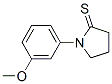 2-Pyrrolidinethione, 1-(3-methoxyphenyl)- Structure,116614-76-7Structure