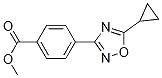 4-(5-Cyclopropyl-1,2,4-oxadiazol-3-yl)Benzoic acid methyl ester Structure,1166756-86-0Structure