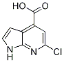 1H-pyrrolo[2,3-b]pyridine-4-carboxylic acid, 6-chloro- Structure,1167056-92-9Structure