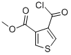 3-Thiophenecarboxylic acid, 4-(chlorocarbonyl)-, methyl ester (9ci) Structure,116722-20-4Structure