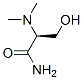 Propanamide, 2-(dimethylamino)-3-hydroxy-, (s)-(9ci) Structure,116853-49-7Structure