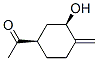 Ethanone, 1-(3-hydroxy-4-methylenecyclohexyl)-, cis-(9ci) Structure,116872-43-6Structure