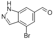 1H-Indazole-6-carboxaldehyde, 4-bromo- Structure,1168721-41-2Structure