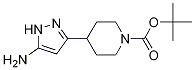 Tert-butyl4-(5-amino-1h-pyrazol-3-yl)piperidine-1-carboxylate Structure,1169563-99-8Structure