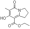 1,2,3,5-Tetrahydro-7-hydroxy-6-methyl-5-oxo-8-indolizinecarboxylic acid ethyl ester Structure,116993-42-1Structure