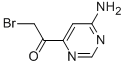 Ethanone, 1-(6-amino-4-pyrimidinyl)-2-bromo-(9ci) Structure,117053-51-7Structure