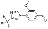 Benzaldehyde, 3-methoxy-4-[4-(trifluoromethyl)-1H-imidazol-1-yl]- Structure,1170734-96-9Structure