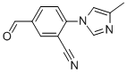 Benzonitrile, 5-formyl-2-(4-methyl-1H-imidazol-1-yl)- Structure,1170735-10-0Structure