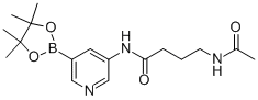 4-乙?；被?n-[5-(4,4,5,5-四甲基-[1,3,2]二噁硼烷-2-基)吡啶-3-基]丁酰胺結(jié)構(gòu)式_1171891-25-0結(jié)構(gòu)式