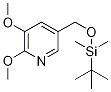 5-((Tert-butyldimethylsilyloxy)methyl)-2,3-dimethoxypyridine Structure,1171919-74-6Structure