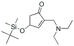 4-Tert-butyldimethylsilyloxy-2-diethylaminomethyl-2-cyclopentene-1-one Structure,117254-07-6Structure