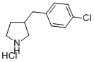 3-[(4-Chlorophenyl)methyl]pyrrolidine hydrochloride Structure,1173162-28-1Structure