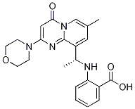 (R)-2-(1-(7-methyl-2-morpholino-4-oxo-4h-pyrido[1,2-a]pyrimidin-9-yl)ethylamino)benzoic acid Structure,1173900-36-1Structure