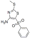 4-Amino-2-methylthio-5-(phenylsulfonyl)thiazole Structure,117420-80-1Structure