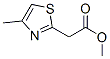 (4-Methyl-thiazol-2-yl)-acetic acid methyl ester Structure,117840-81-0Structure