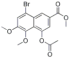 4-(Acetyloxy)-8-bromo-5,6-dimethoxy-2-naphthalenecarboxylic acid methyl ester Structure,1178511-91-5Structure