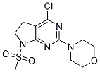 4-Chloro-6,7-dihydro-7-(methylsulfonyl)-2-(4-morpholinyl)-5h-pyrrolo[2,3-d]pyrimidine Structure,1178564-27-6Structure