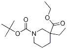 1-Boc-3-乙基哌啶-3-羧酸乙酯結(jié)構(gòu)式_1178882-02-4結(jié)構(gòu)式