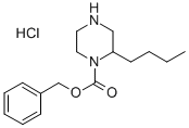 2-Butyl-1-piperazinecarboxylic acid phenylmethyl ester hydrochloride Structure,1179361-47-7Structure