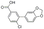 3-(Benzo[d][1,3]dioxol-5-yl)-4-chlorobenzoicacid Structure,1181596-03-1Structure